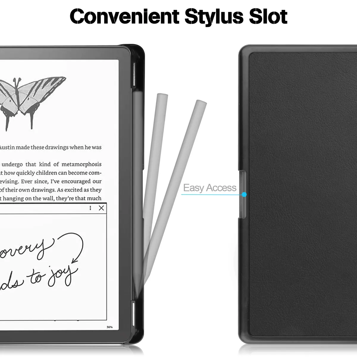 kindle scribe üçün qoruyucu case kabura